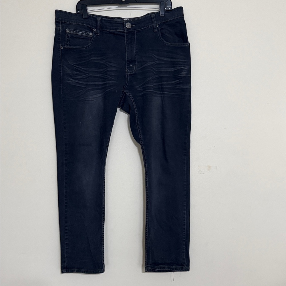 Inc international Men Black Jeans 40X32 straight festival rodeo casual  Y2K